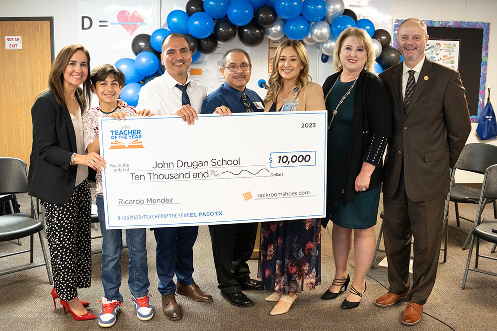 John Drugan teacher wins 10,000 technology grant from Rack Room Shoes