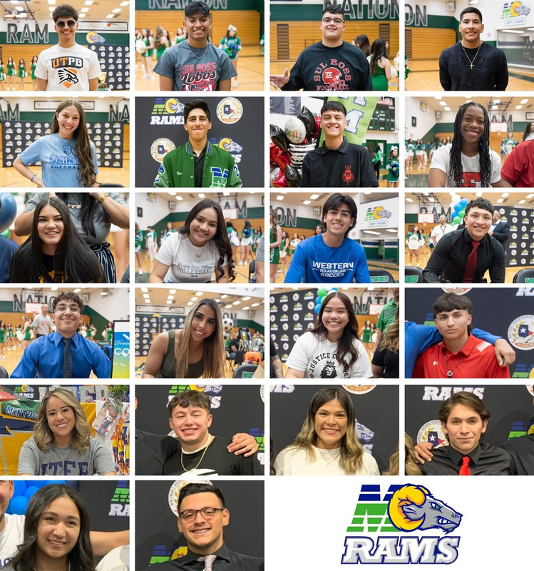 Montwood High students that signed